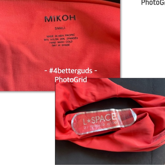 NEW Mikoh Makaha Multi String Racerback Cut out Monokini Swimsuit Paprika Small - Picture 12 of 16